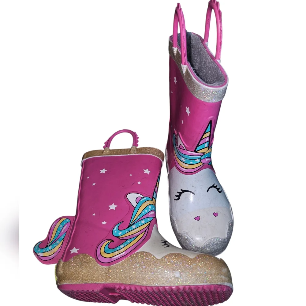 Western Chief Pink Unicorn Rain Boots